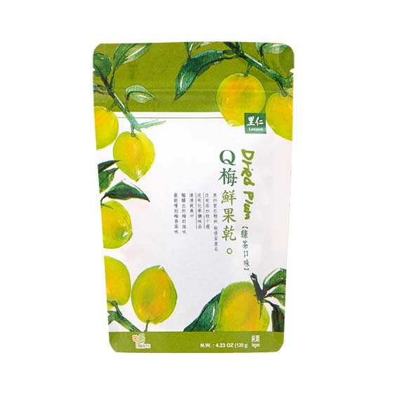 里仁Q梅鮮果乾-綠茶口味 里仁Q梅鮮果乾-綠茶口味
